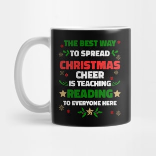 Reading Teacher Christmas Mug